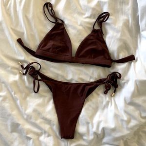 Monday Swimwear Set Espresso